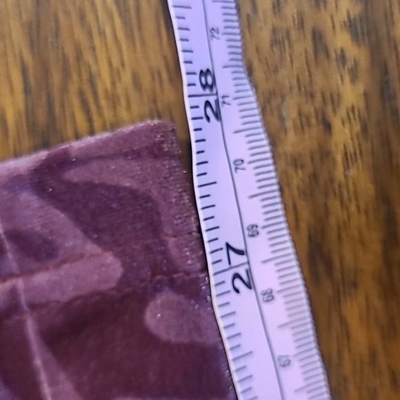 Isaac Mizrahi Live Women's Luxe Velour Pants Rich Burgundy Color 3X Size - Picture 5 of 5